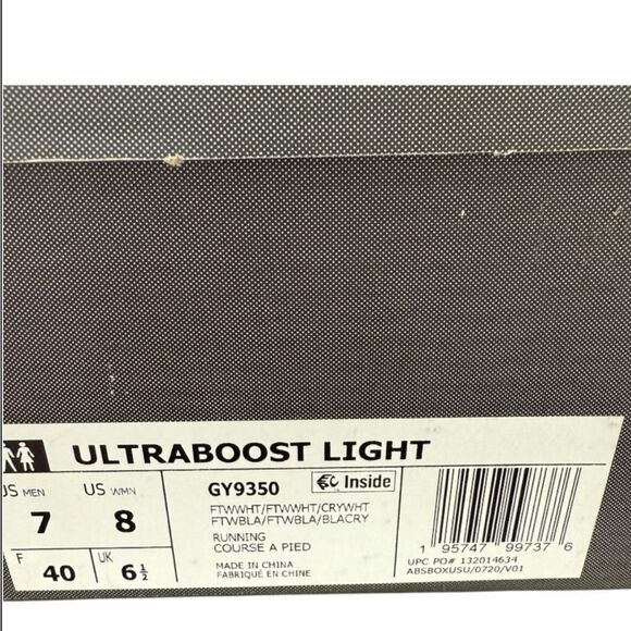 Adidas Ultraboost Light Running Shoes GY9350 Men Size 7 Women Size 8 - Picture 12 of 12